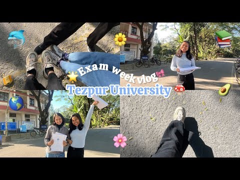 End-Term Exams Week Vlog | Tezpur University Campus Life 📚🙇🏼‍♀️📖