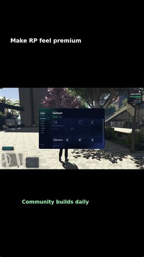 cinematic rp clip with clean script ui #fivem #roleplay #gaming