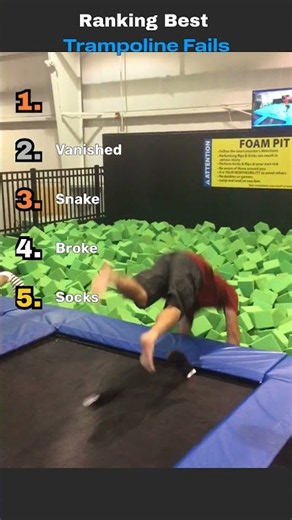 Ranking the Funniest Trampoline Park Fails #fails #funny #trending