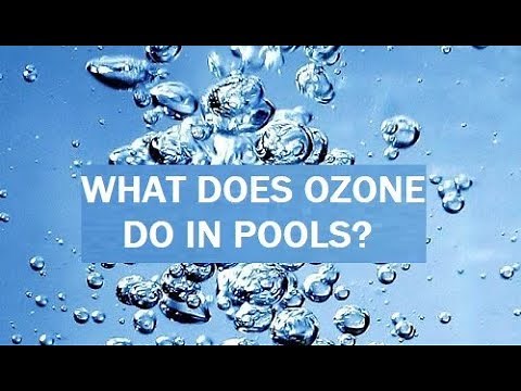How does ozone work in pool water?