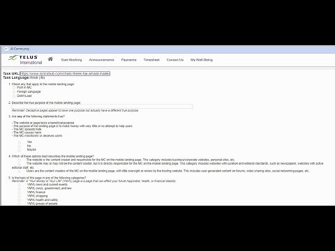 Exam Assistance: Telus Assessor/ Rater Exam Welocalize Search Rater, RWS Project Callisto Part 2
