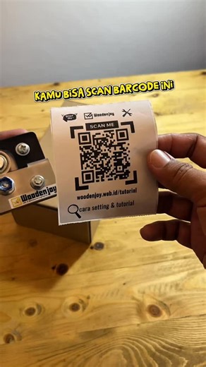 Kamu bisa langsung scan untuk mengakses tutorial page dari produk woodenjoy tools #woodworkingtools #tracksaw #woodworking #hplcutter | Woodenjoy