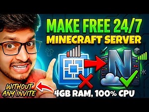 How to Make a FREE Minecraft Server 24/7 Java + PE/Bedrock | Free Minecraft Hosting 🟢