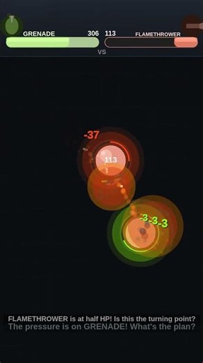 Grenade VS Flamethrower - Physics Battle! Who Wins? #Shorts