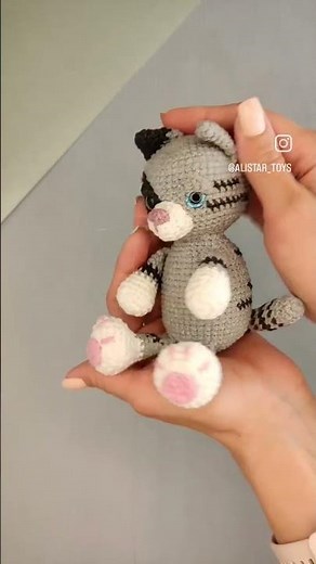 Amigurumi Kitty pattern by ToysbyAlistar, crochet cat pattern, stuffed animals pattern