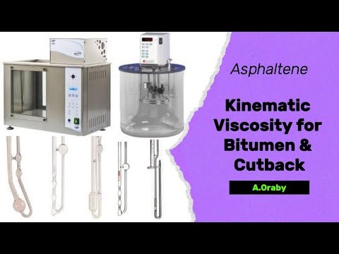 ASTM D2170 Kinematic Viscosity for Asphalt/cutback اللزوجة الكينيماتيكية للبيتومين MC/RC