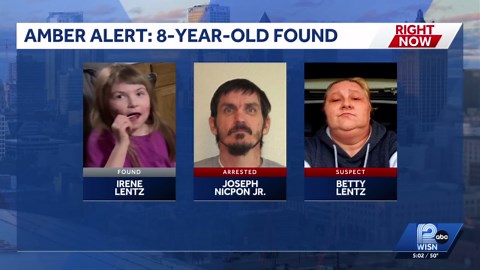 Amber Alert: 8-year-old Wisconsin girl found safe in Nebraska