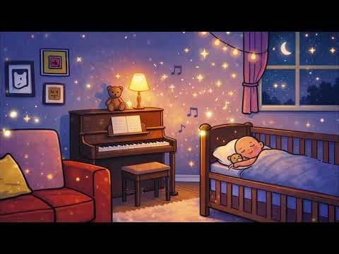 🌙 Gentle Piano Lullaby for Babies 💤 Soft Bedtime Instrumental Music | Magic Minutes