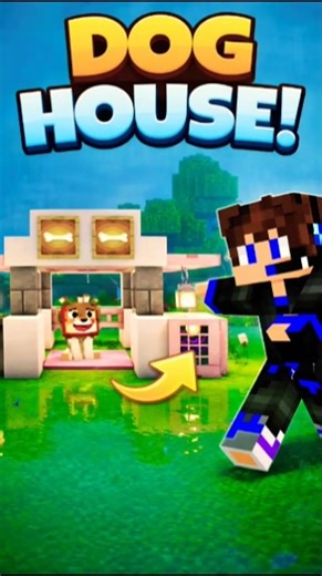 Your Dog Deserves This House 🐶😳 #minecraft #gaming #minecraftbeauty #minecraftshorts #memes