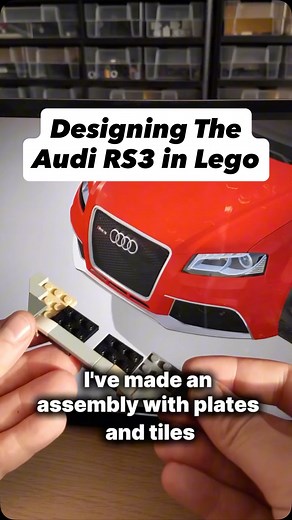 Day 1 of Designing the Audi RS3 in LEGO Today I’m gonna focus on the foundation and the font of the car. See how I make my design decisions and get the first pass of the Audi RS3 in Lego. #lego #audi #audirs3 #audi #moc #protoype #legodesign #afol #afols #legofun | 3DSupercarBricks
