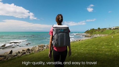 Everlasting Comfort Insulated Cooler Backpack Leak Proof Thermal Bag Picnic Backpack, Gray