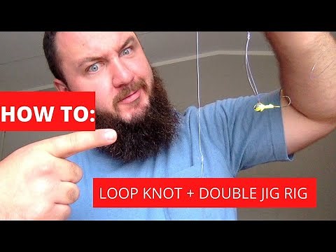 HOW TO: Tie a LOOP KNOT + DOUBLE JIG RIG for Crappie Fishing!!!