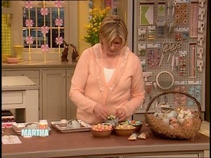 In this video from the archive, Martha demonstrates how she uses a decoupage technique to decorate Easter egg boxes. https://trib.al/I3GhPIn | Martha Stewart