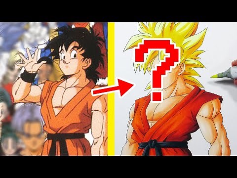 NEVER SEEN: How To Draw Teen Goten, Super Saiyan! - Tutorial!