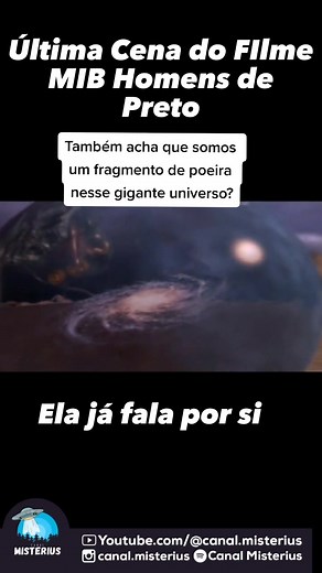 A Última cena do filme MIB. Uma cena que nos faz pensar o quão pequenos somos. Quem afirma sem base alguma que não existe vida fora da Terra, está mostrando uma limitação em perceber o tamanho do universo. E não julgo, pois cada pessoa vem de uma vida com olhar diferente da outra. 🛸🛸🛸🛸🛸 #Ovni #ufo #uap #CanalMisterius #ufology #alien #ovnis👽 #ufosighting #ovnibrasil #abdução #discovoador #alien #extraterrestre #et #ufosighting #ovnis #ufology