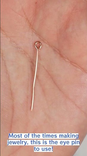 Jewelry 101 - Make your own eye pins! 🪄 #diy #howto #jewelry101 #eyepins #jewelryfindings #101