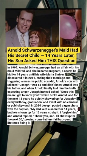 Arnold Schwarzenegger’s Secret Son Asked Him One Question After 14 Years—His Answer Changed Everyth