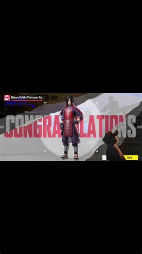 finally redeemed madara uchiha 🔥💥 | naruto prize path | #bgmi #pubg #anime #naruto #madarauchiha