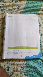 Make a family tree. Then, fill in the blanks to complete the pa... | Filo