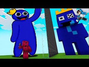 EL MONSTRUO AZUL VIENE A MINECRAFT 😂 MINECRAFT BUILD TUBER
