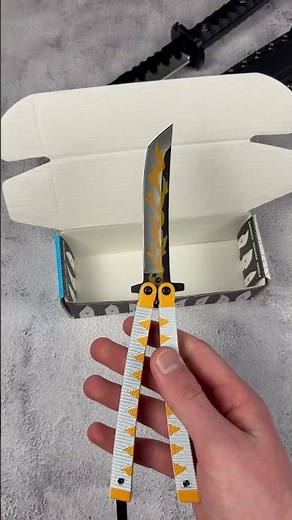 Our best knife: katana style butterfly knife😎