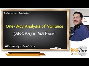 One-Way ANOVA in MS Excel | Data Analysis in MS Excel