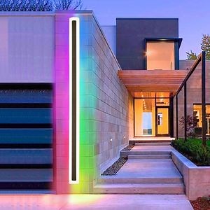 [Hot Item] 110V 220V 36W RGB LED Wall Light Linear Long Strip Outdoor IP65