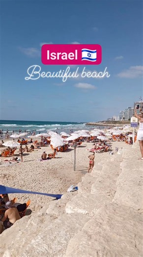 4.5K views · 595 reactions | #fblifestyle Beautiful beach in Israel  #Israel #TelAviv #naturelovers #placestovisit #touristdestination #touristspot #holyland | Holy Land Travel Vlog | Facebook