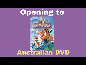Opening to Around the World with Timon and Pumbaa Australian DVD