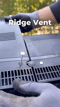 Proper Ridge Vent! Owens Corning VentSure #tools #diy #construction