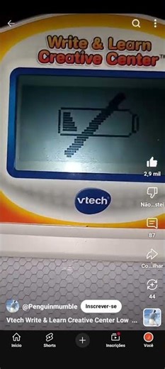 vtech Write & learn creative center low battery