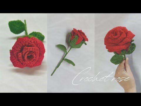 Crochet Rose | Crochet Flower For Valentine
