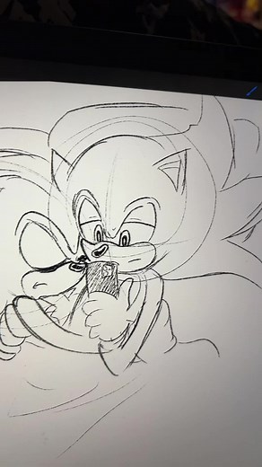 HDKDJDJDHD also dont mind how badly i fucked up sonic💔 #sonicthehedgehog #sonic #shadow #shadowthehedgehog #sonadow