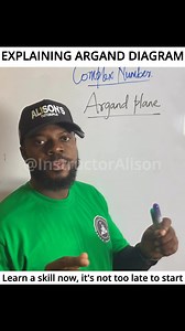 1.9K views · 58 reactions | Complex Number | ARGAND Plane | Argand Diagram | Engineering Math #instructoralison #pidginenglish #arganddiagram #complexnumbers #engineeringmathematics #reel | Alison Zaccheaus Otuebe | Facebook