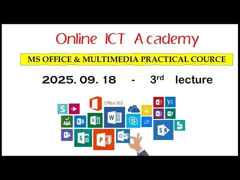 MS office & multimedia practical course - lecture 03