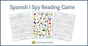 Spanish I Spy Summer Reading Game for Language Learners