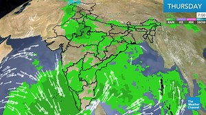 #WeatherUpdate | Heavy to very heavy rainfall is likely over isolated places of Tamil Nadu, interior Karnataka, Kerala, west Uttar Pradesh, Jammu & Kashmir Ladakh, Himachal Pradesh, Uttarakhand, Punjab, Haryana, Delhi, Madhya Pradesh, coastal Maharashtra & Goa and Lakshadweep. Read: http://bit.ly/2ES2VJE | The Weather Channel