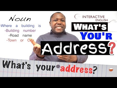 Talking About Your Address - Use the verb ''Address'' Rightly in English - Spoken English Lesson