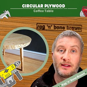 1.6M views · 2.7K reactions | Making A Modern Circular Coffee Table From Plywood SCRAPS! 勞 | Rag 'n' Bone Brown | Facebook