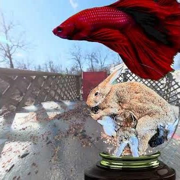 Betas🐇And Birds On My Deck ▢ 4K HDR #Short