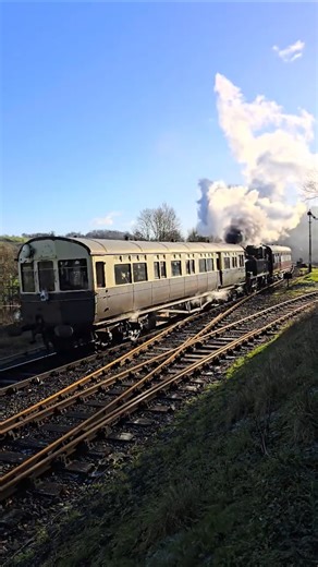 GWR Collett 1400 Class 0-4-2T with Auto Coach 178 And Auto Coach 238 Severn Valley Railway