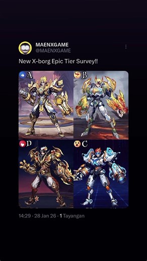 New X-borg Epic Tier Survey!!