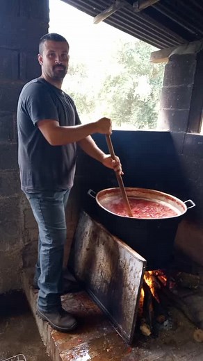 Cooking Over an Open Fire: Rustic Recipe in a Cauldron