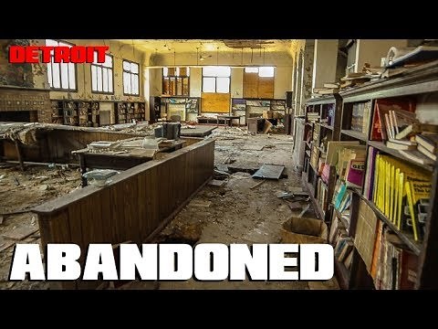 ABANDONED Library (WITH BOOKS AND EVERYTHING STILL INSIDE!) - Detroit, MI