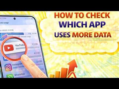 How To Check Which App Uses More Data