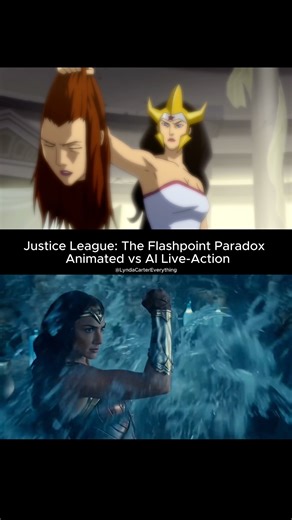 In 2013, DC gave us one of the most brutal Wonder Woman moments ever. In Justice League: The Flashpoint Paradox (animated film), the timeline is shattered. The world is at war. The Amazons and Atlantis are destroying entire nations. In this alternate reality, Wonder Woman conquers the United Kingdom. Aquaman retaliates. Western Europe sinks beneath the ocean. Millions die. This isn’t the compassionate Diana. She’s a warrior queen shaped by grief and vengeance. After a broken alliance and the dea