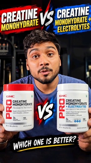 GNC creatine monohydrate vs GNC creatine + Electrolytes #shorts