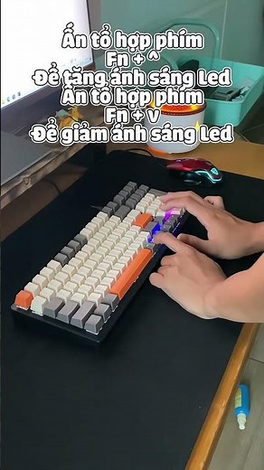 Instructions on how to adjust the LED modes of the K3 mechanical keyboard #BeUnbxd #thinhthothan ...