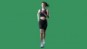 Slow Motion Young Sporty Woman Running Stock Footage Video (100% Royalty-free) 1066904626 | Shutterstock
