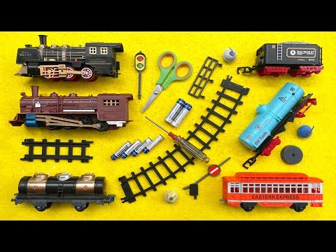 Merakit Dan Unboxing Mainan Kereta Uap Express, Kereta Api Classic, Kereta Api RailKing - Train Toys